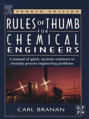 cover image of Rules of Thumb for Chemical Engineers